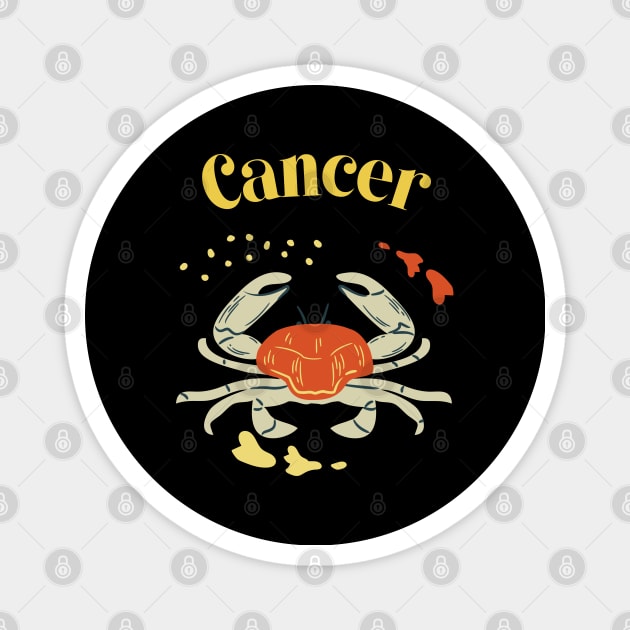 Cancer Star Sign Zodiac Magnet by Elysian Alcove